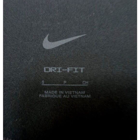 Nike Womens Leggings Small Black Dri-Fit Tapered Workout Gym Athletic - Picture 3 of 4